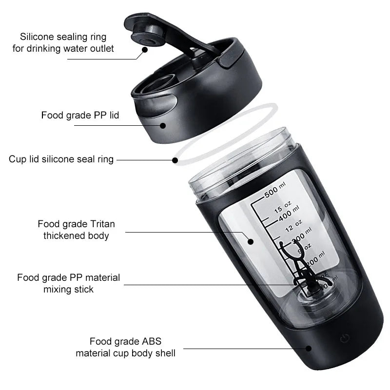 Electric Protein Shaker Bottle for gym