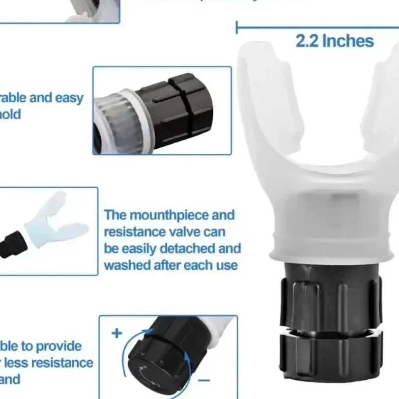 Breathing portable exerciser