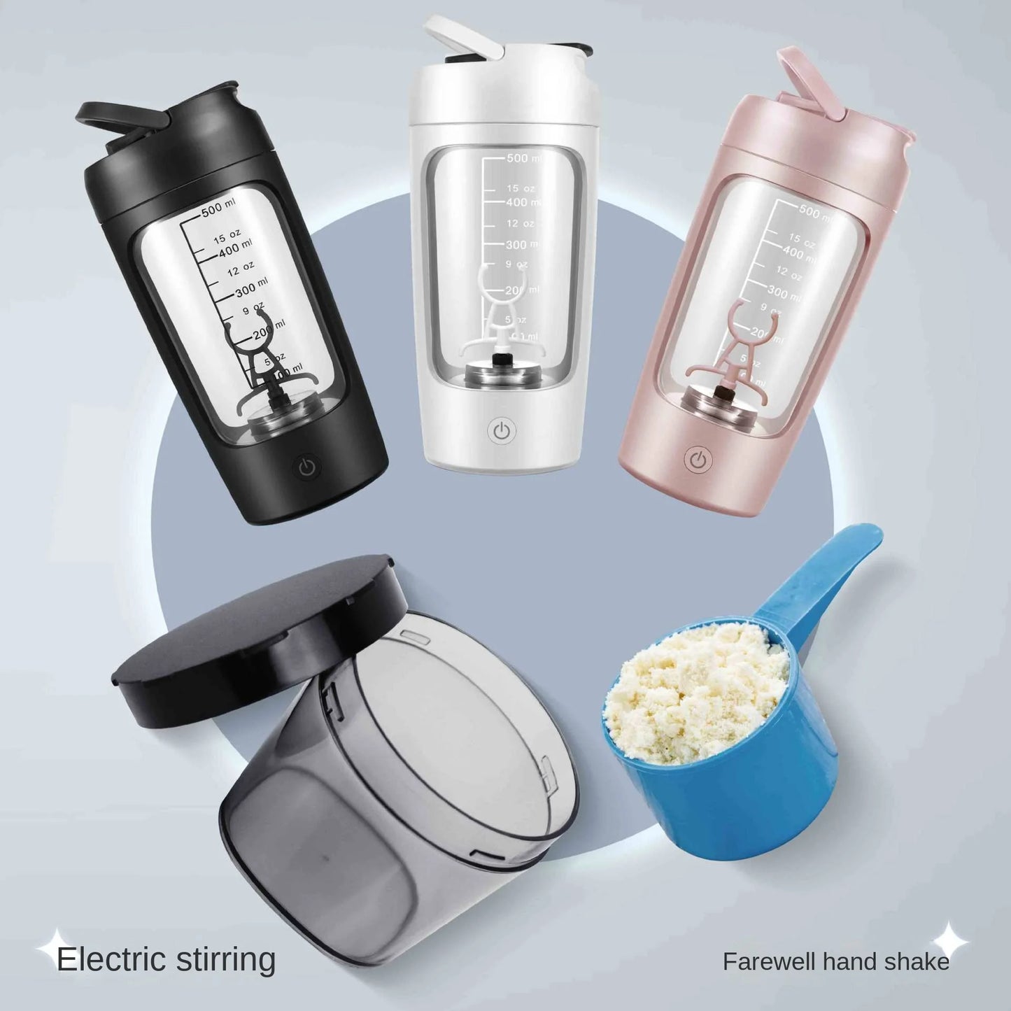 Electric Protein Shaker Bottle for gym