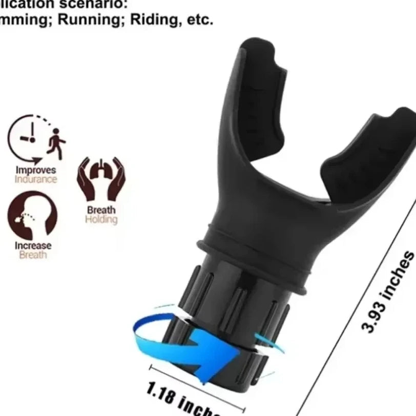 Breathing portable exerciser