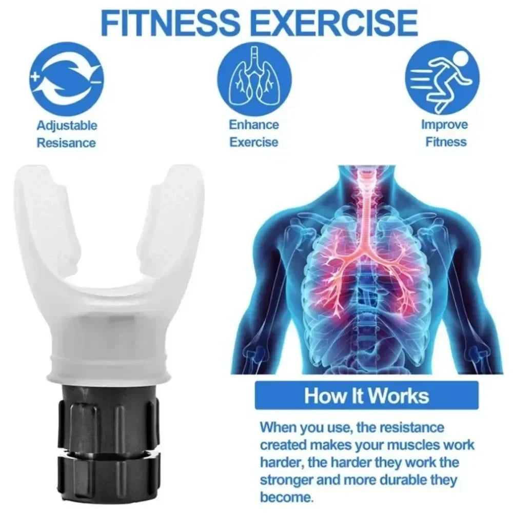 Breathing portable exerciser