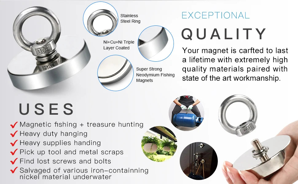 Super Strong Neodymium Fishing Magnets