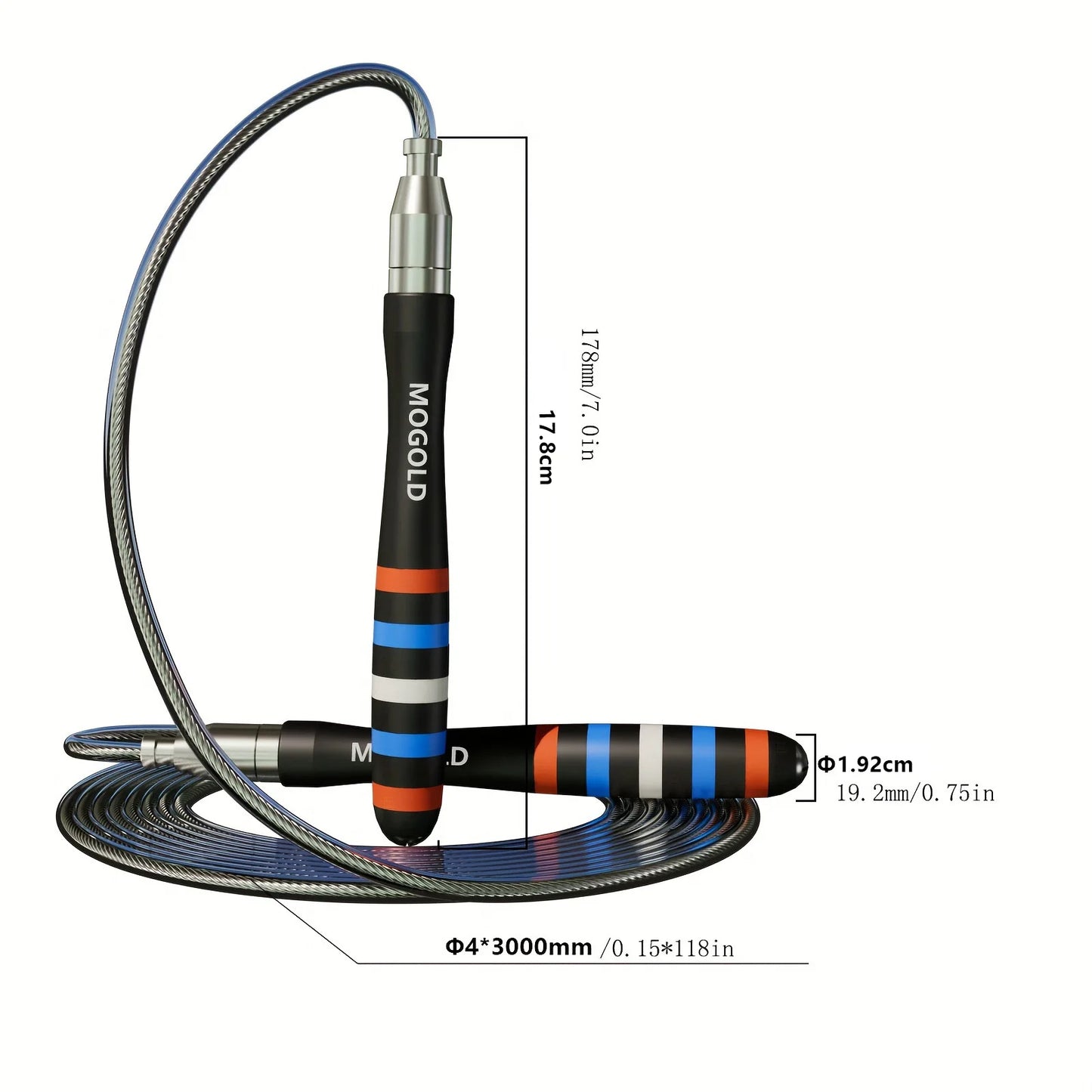 Adjustable jump rope