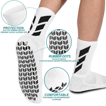 1 pair of football anti slip socks