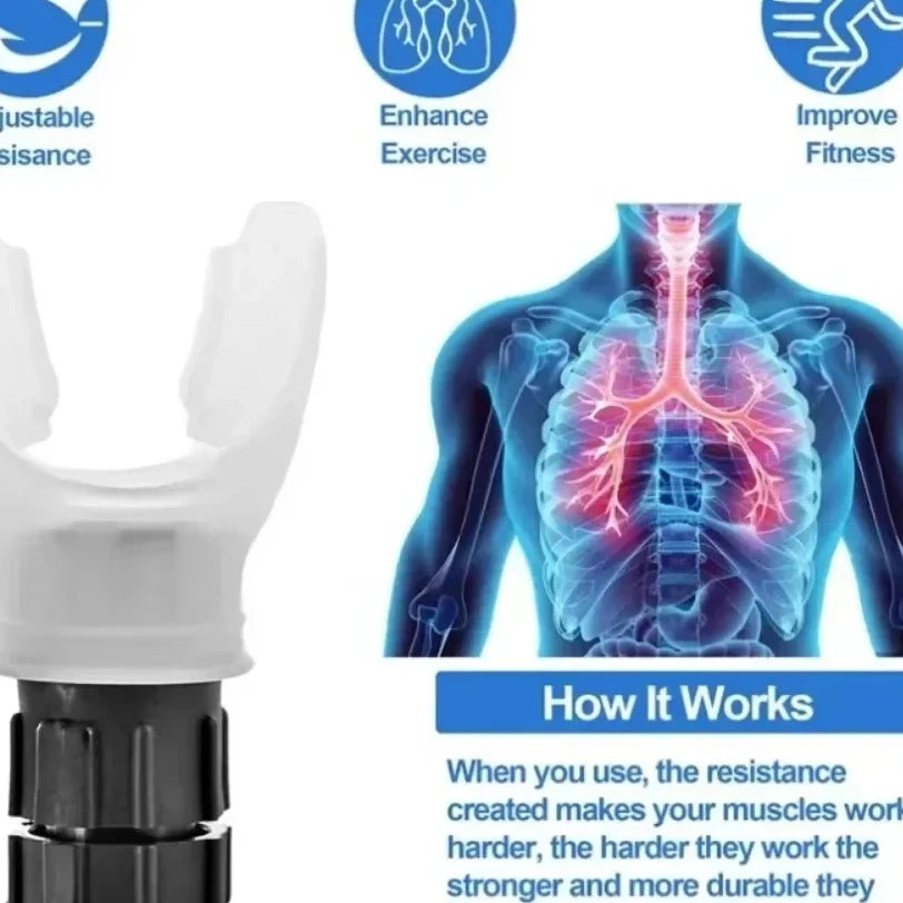 Breathing portable exerciser