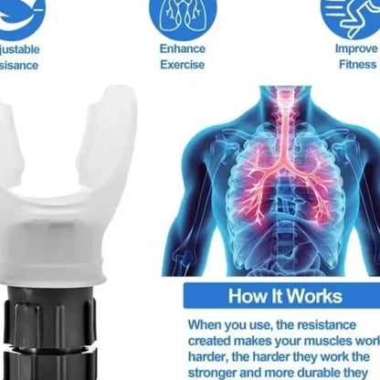 Breathing portable exerciser