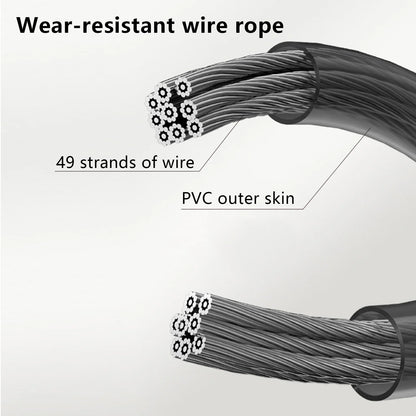 Adjustable jump rope