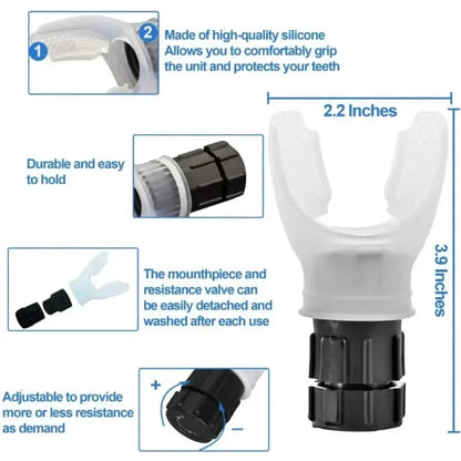 Breathing portable exerciser